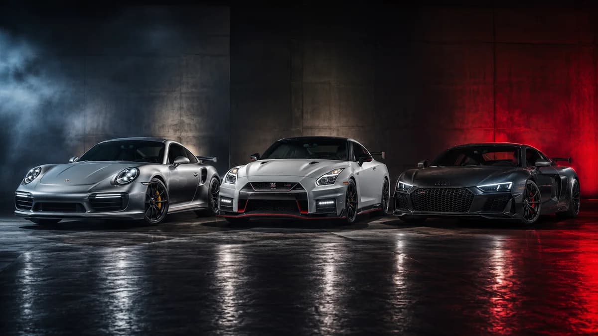 Porsche 911 Turbo S vs Nissan GT-R Nismo vs Audi R8 V10 Performance