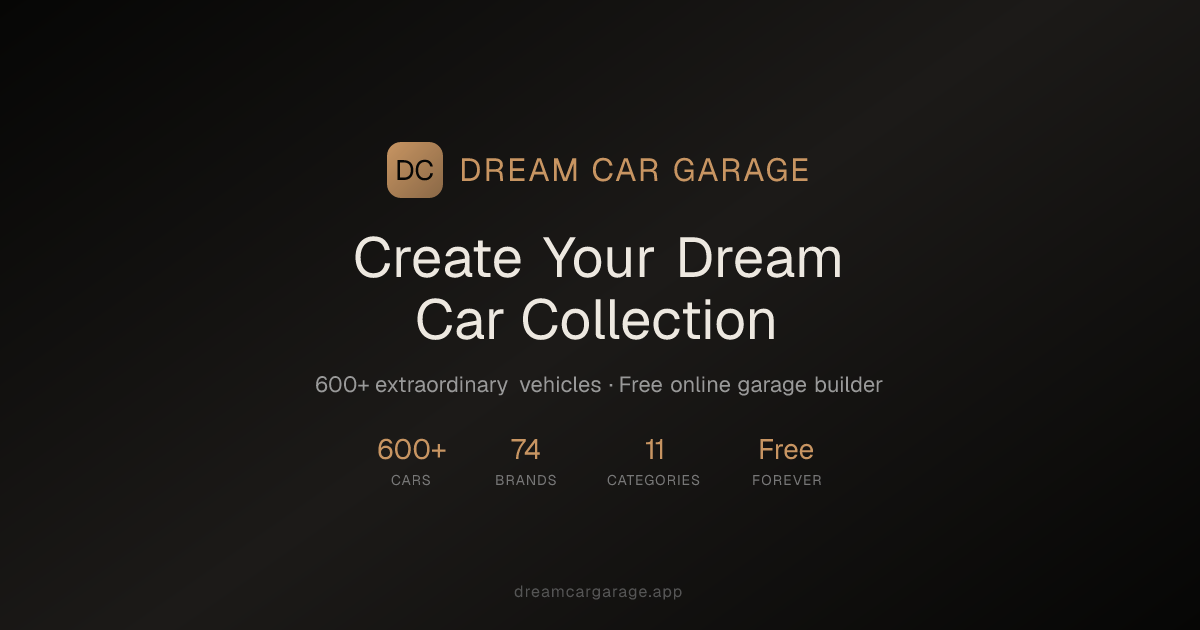 Dream Car Garage — 官网预览图